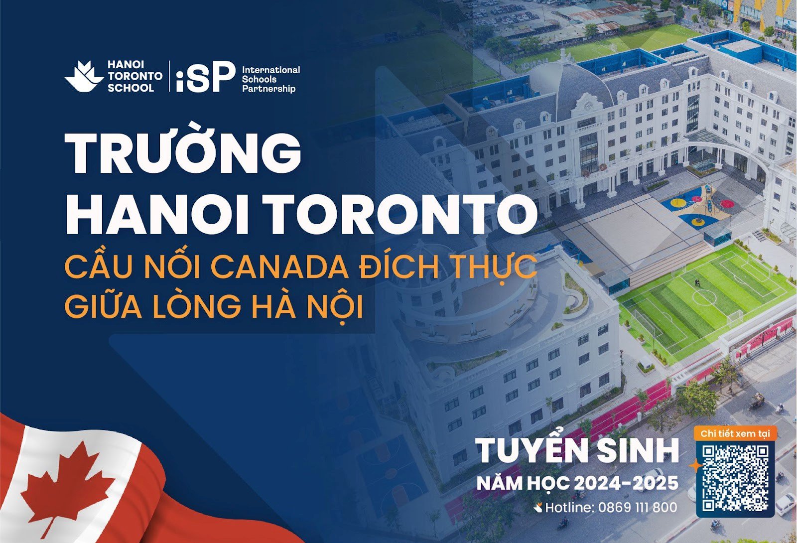 Trường Hanoi Toronto tuyển sinh với mức ưu đãi học phí 25% trọn đời