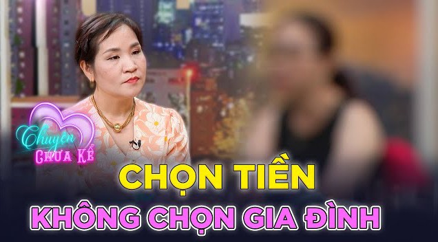 Người phụ nữ đau đớn khi chồng chọn tiền không chọn gia đình.