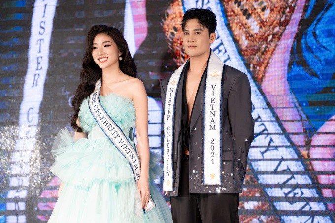 Đoàn Bảo Ân (phải) và Trương Thị Thùy Trang là hai thí sinh Việt Nam thi Miss & Mister Celebrity International 2024. Ảnh: BTC