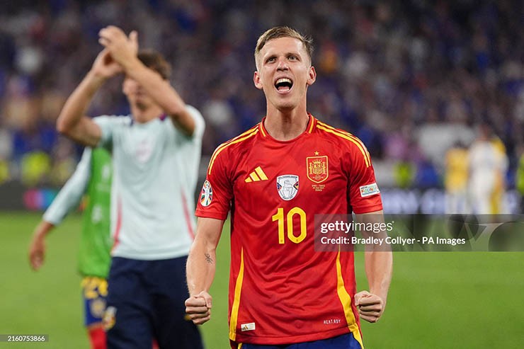 Dani Olmo là đối trọng của Kane trong trận chung kết