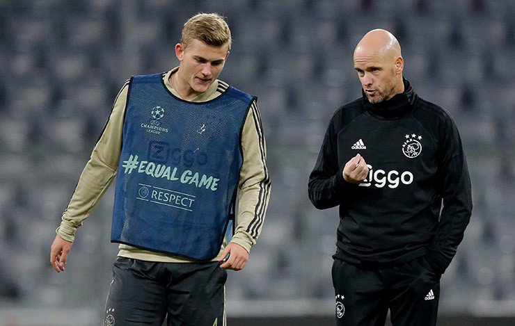 De Ligt có dịp tái hợp HLV Ten Hag