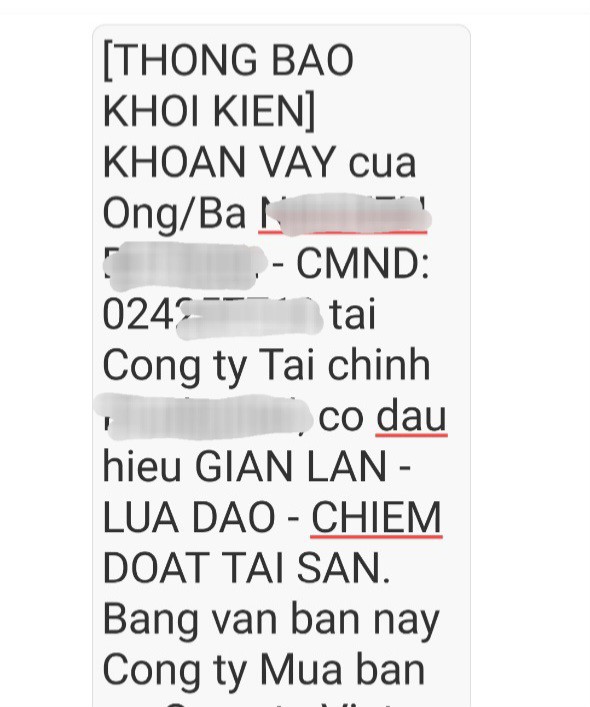 Anh Ngọc than phiền thường xuyên nhận được những tin nhắn đòi nợ trong vài tháng nay