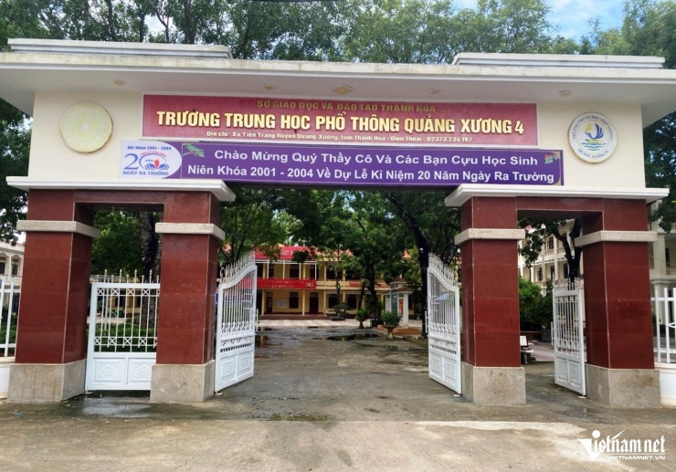 Trường THPT Quảng Xương 4 nơi Diệu theo học. Ảnh: Trần Nghị