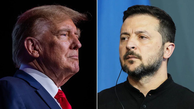 Ông Zelensky điện đàm với cựu Tổng thống Mỹ Donald Trump sau khi ông Trump chính thức đại diện đảng Cộng hòa tranh cử.