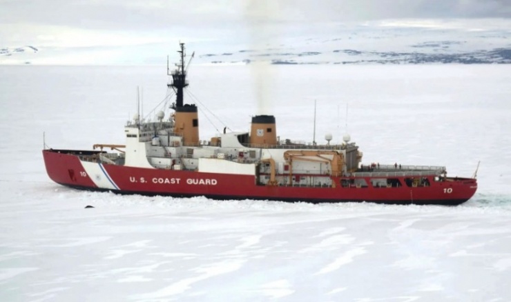 USCGC Polar Star - tàu phá băng hạng nặng duy nhất của Mỹ đang hoạt động.