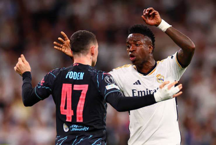 Foden và Vinicius, 2 sao trẻ đã tăng giá mạnh mẽ trong màu áo Man City và Real Madrid