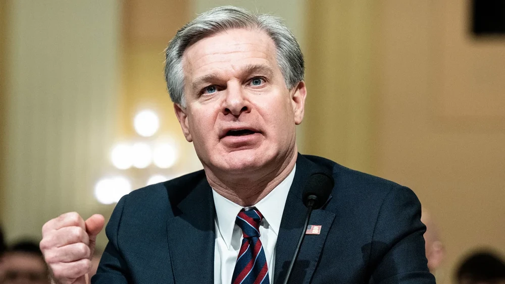 Giám đốc Cục Điều tra Liên bang Mỹ (FBI) Christopher Wray. Ảnh: AFP