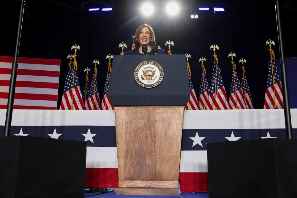 Phó Tổng thống Mỹ Kamala Harris. Ảnh: REUTERS