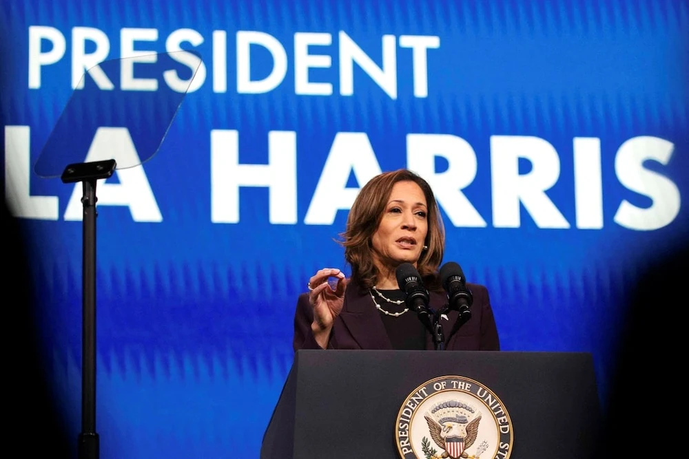 Phó Tổng thống Mỹ Kamala Harris. Ảnh: REUTERS