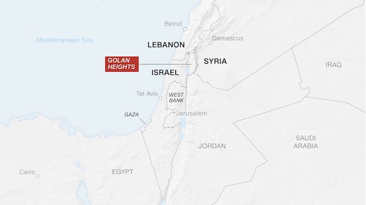 Israel chiếm đóng Cao nguyên Golan sau Cuộc chiến Sáu ngày năm 1967. Ảnh: CNN