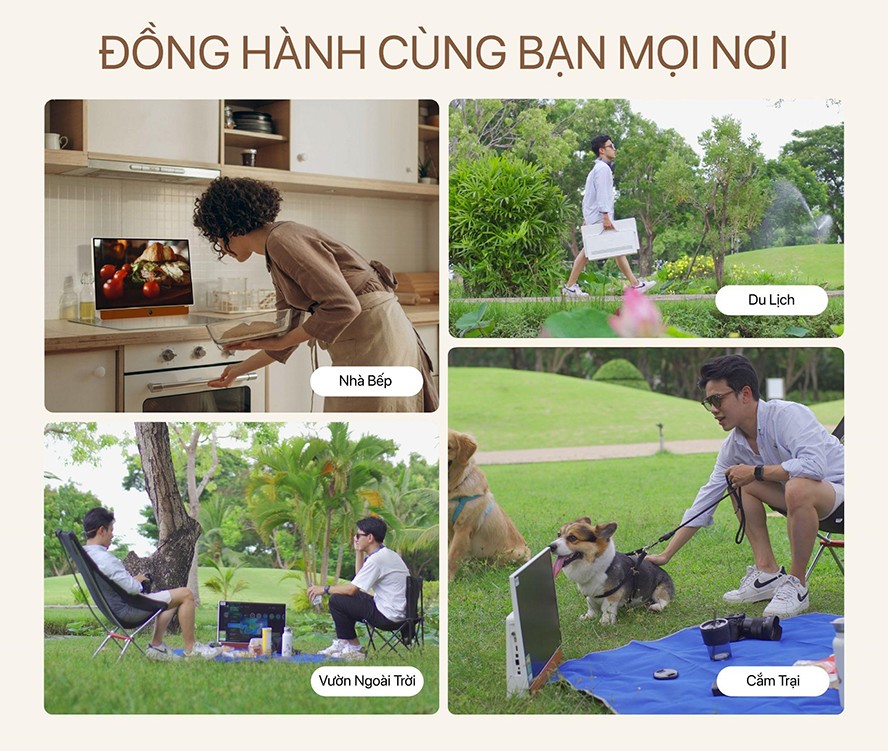 Bạn dễ dàng mang theo bên mình mọi lúc mọi nơi, từ dã ngoại ngoài trời đến những chuyến du lịch.