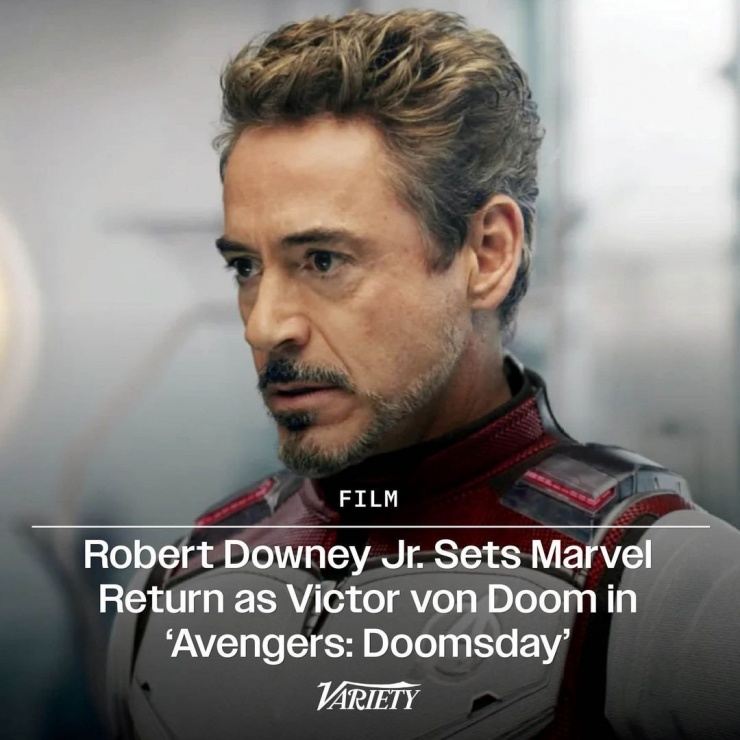 Robert Downey Jr có 10 lần đảm nhiệm vai Người Sắt trước khi đóng nhân vật mới của Marvel. Ảnh: Variety&nbsp;