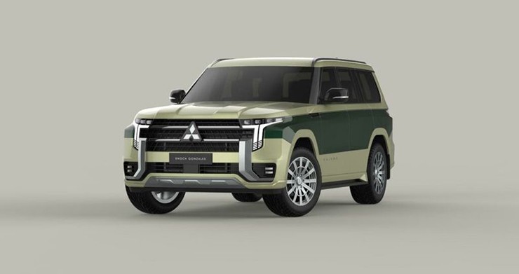 Mitsubishi Pajero thế hệ mới lộ diện bản xem trước với ngoại hình vuông vức hút mắt