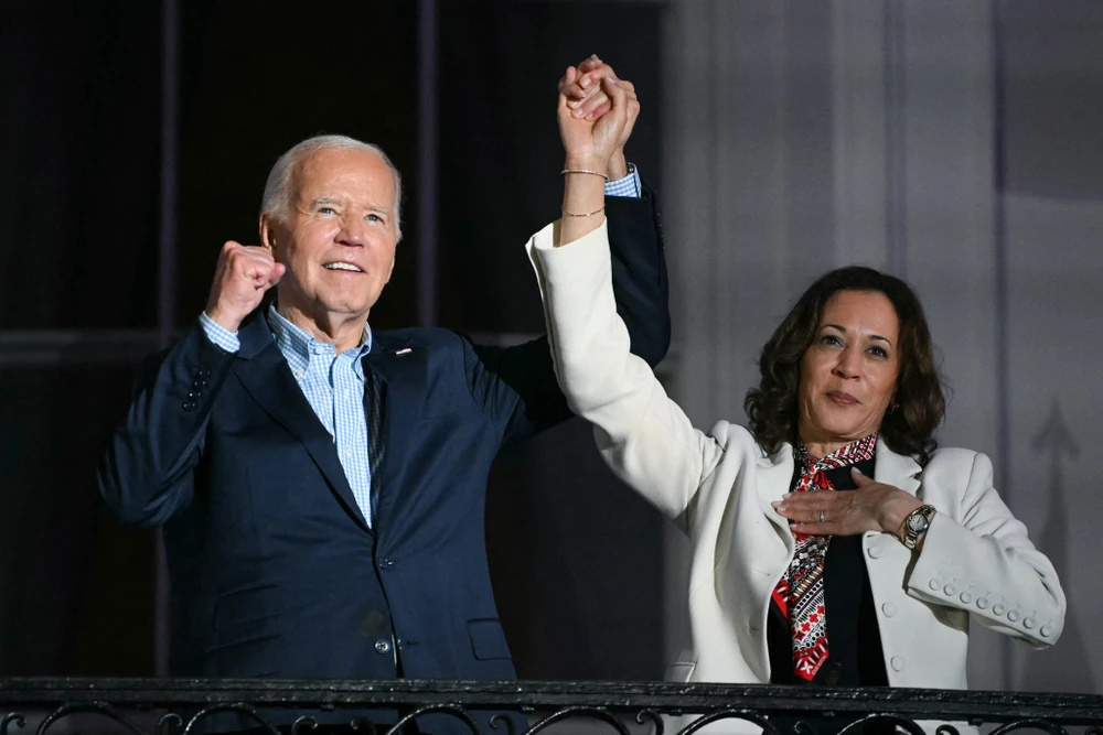 Tổng thống Mỹ Joe Biden và Phó Tổng thống Mỹ Kamala Harris. Ảnh: AFP