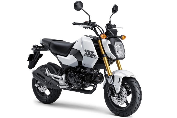 4. Honda Grom trang bị động cơ đơn xi lanh, 4 thì, SOHC, 2 valve, dung tích 123cc, có chiều cao yên ngồi dễ tiếp cận 761 mm và trọng lượng xe nhẹ 103 kg. Xe có phong cách kiểu xe thể thao mini, độc đáo và có thiết kế bề ngoài hấp dẫn. Tại thị trường Việt Nam, Grom còn có tên gọi khác là MSX 125.