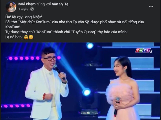 Thời điểm ca sĩ Long Nhật đọc bài thơ