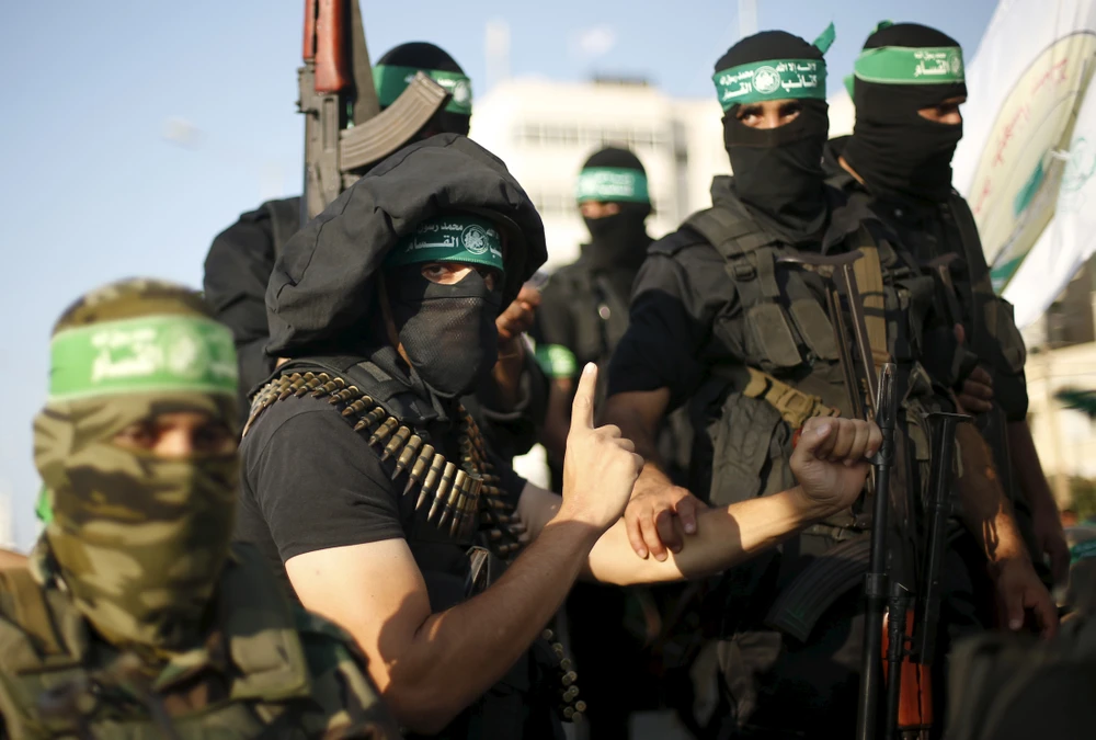 Lực lượng Hamas vào năm 2015. Ảnh: REUTERS