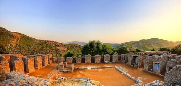 Một di tích ở Taxila, Pakistan.