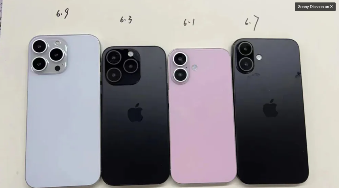 Expected colors of the iPhone 16 series.