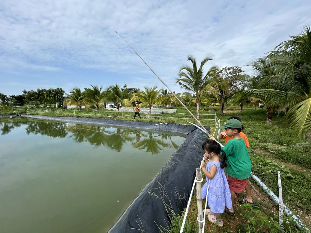 Ngoài ra, một trong những trải nghiệm được yêu thích ở hồ Suối Đá là câu cá. Đây là khoảng thời gian giúp mọi người tận hưởng thiên nhiên, cảnh vật tươi đẹp và bầu không khí trong lành.