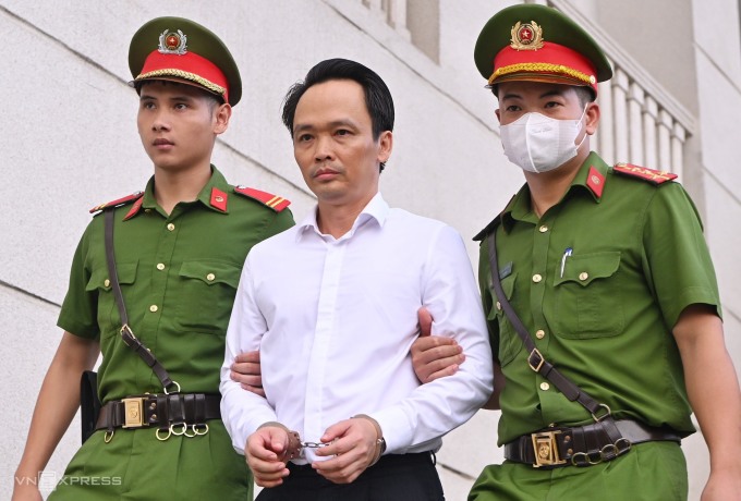 Bị cáo Trịnh Văn Quyết sau phiên sơ thẩm. Ảnh: Giang Huy