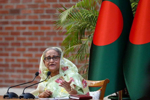 Thủ tướng Bangladesh Sheikh Hasina. Ảnh: Reuters