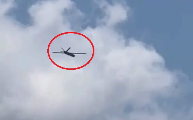 UAV của Hezbollah bay vào lãnh thổ Israel hôm 6/8 (ảnh: Times of Israel)