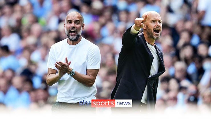 Người hâm mộ chuẩn bị được chứng kiến màn đấu trí hấp dẫn giữa HLV Guardiola và Ten Hag