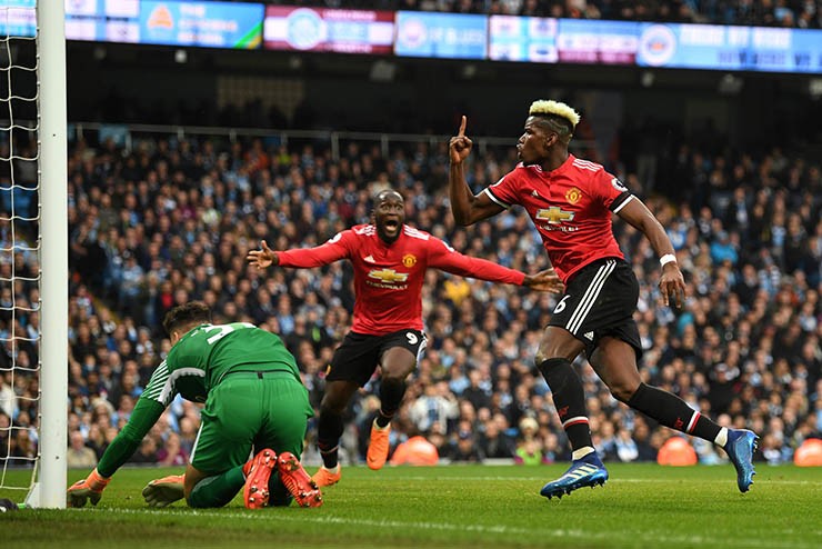 Pogba tỏa sáng ở derby Manchester năm 2018