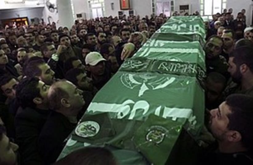 Quan tài lãnh đạo Hamas Mahmoud al-Mabhouh.