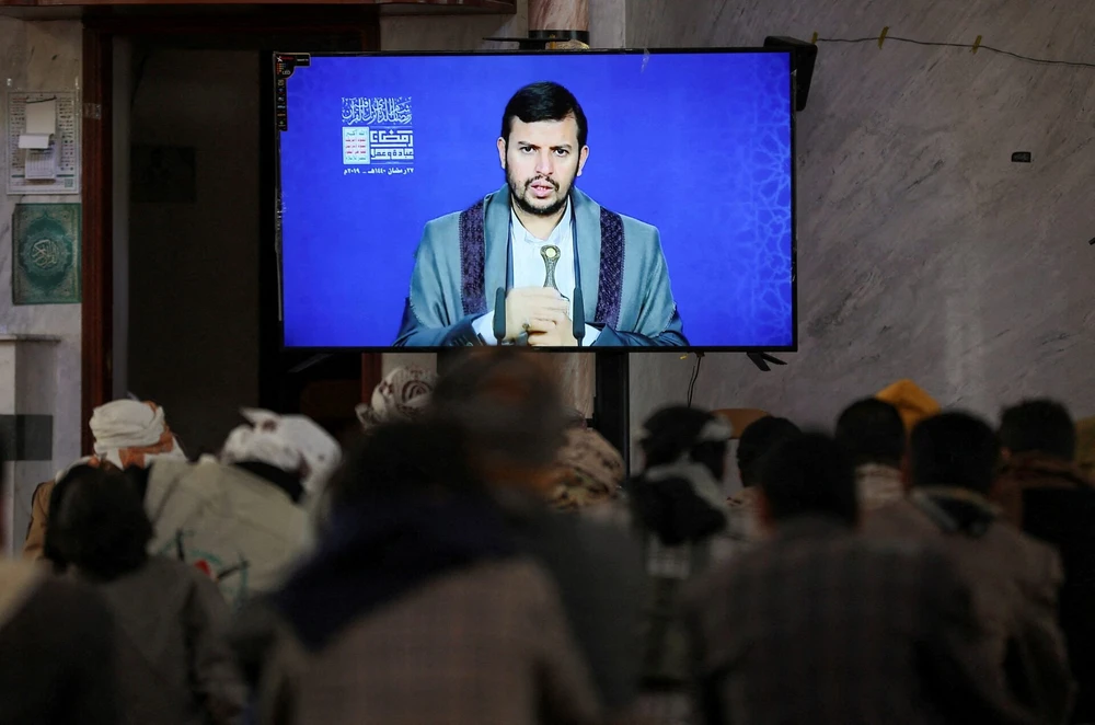 Thủ lĩnh Houthis (Yemen) Abdul-Malik al-Houthi. Ảnh: REUTERS