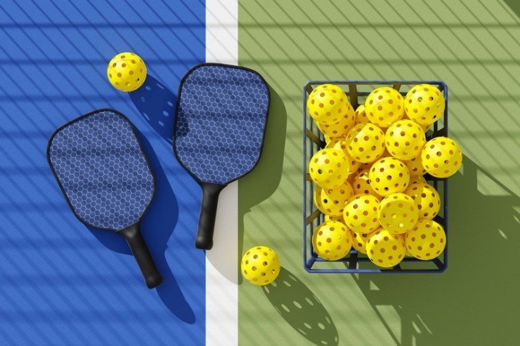 Dụng cụ chơi pickleballlà một chiếc vợt giống như vợt đánh bóng bàn nhưng làm từ vật liệu nhẹ nên không bị nặng tay, vì vậy phù hợp với nhiều đối tượng. Dàn người đẹp của showbiz Việt có không ít nàng hậu cũng “phải lòng” môn thể thao này.