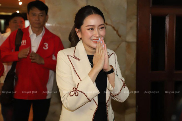 Bà Paetongtarn Shinawatra trở thành nữ Thủ tướng thứ 2 của Thái Lan, sau người cô ruột Yingluck Shinawatra. Ảnh: Varuth Hirunyatheb