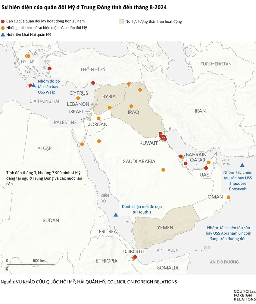 Cận cảnh sức mạnh quân sự Mỹ ở Trung Đông - 1