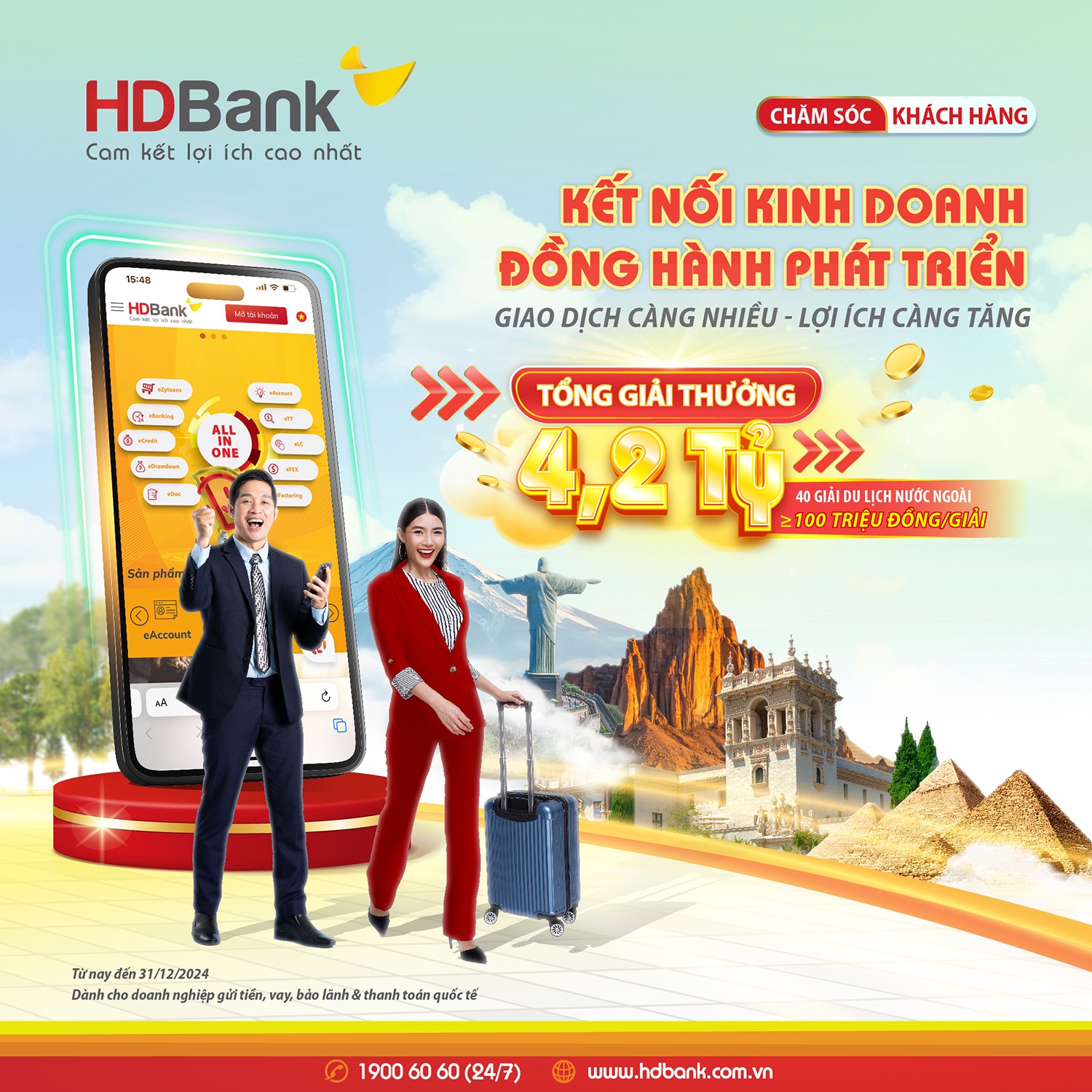 Cơ hội du lịch khám phá thế giới cùng HDBank - 3