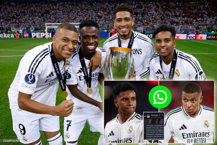 Rodrygo phủ nhận gửi đoạn tin nhắn gây tranh cãi liên quan tới Vinicius, Jude Bellingham và Mbappe