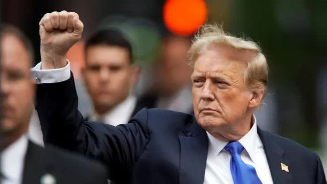 Cựu Tổng thống Mỹ Donald Trump viết 48 bài đăng trên mạng xã hội về bài phát biểu dài 37 phút của bà Kamala Harris. Ảnh: Reuters