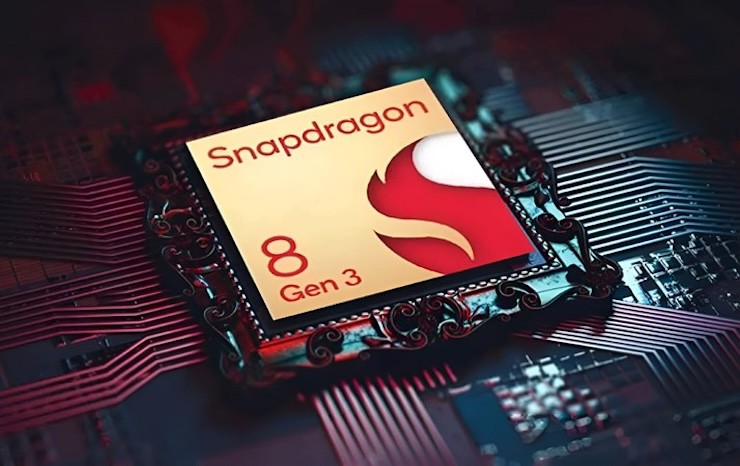 Vi xử lý Snapdragon 8 Gen 3 hiện có trên nhiều smartphone cao cấp. (Ảnh: Gizbot)