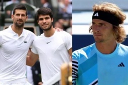 Djokovic & Alcaraz có thể bị Zverev soán ngôi sau US Open 2024 (Bảng xếp hạng tennis 26/8)