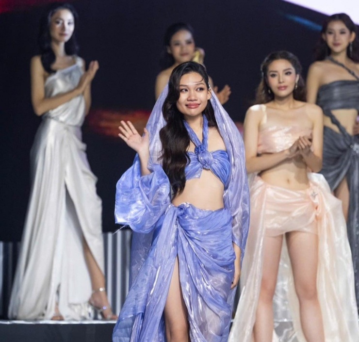 Hồng Mỹ là thí sinh ra về trong tập 2 Miss Universe Vietnam 2024.