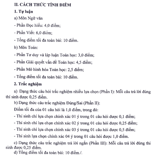 Hà Nội công bố đề minh họa 7 môn thi lớp 10 năm 2025 - 2