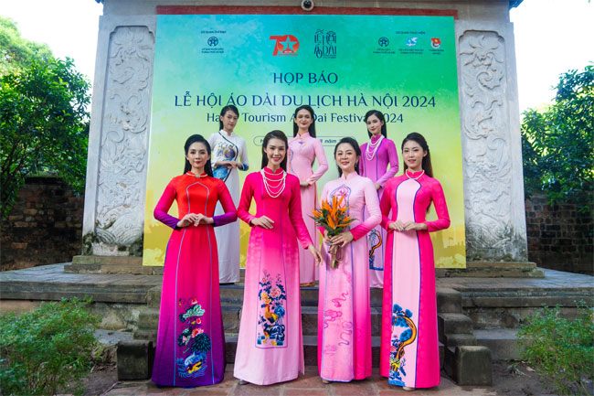 Miss VTV cup 2024 duyên dáng trong tà áo dài của NTK Vũ Thảo Giang - 7