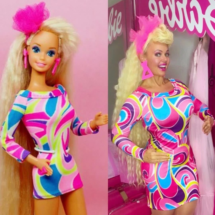 Kayla được ví như búp bê Barbie.