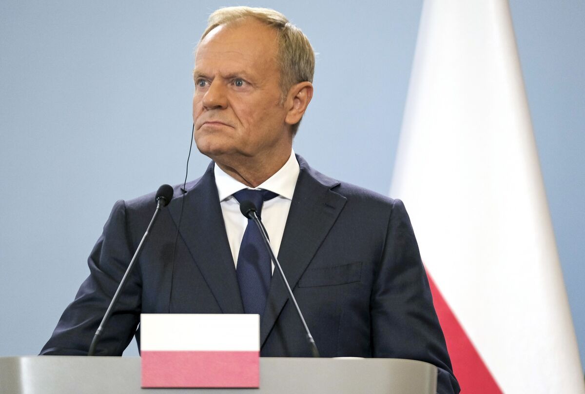 Thủ tướng Ba Lan Donald Tusk. Ảnh: Bloomberg