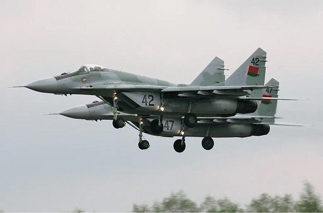 Tiêm kích MiG-29 của không quân Belarus. Ảnh: Wikipedia