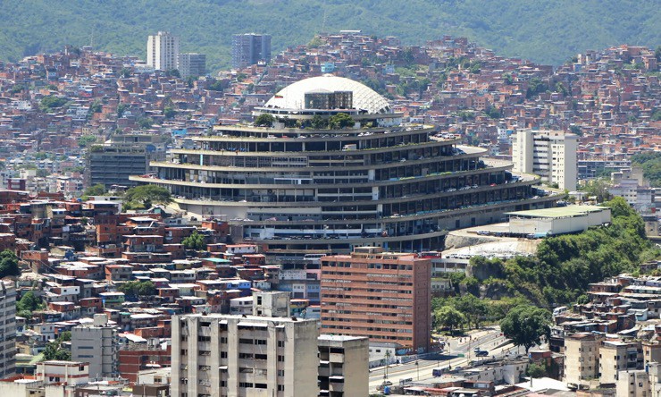 Trụ sở Cơ quan tình báo Venezuela (Sebin) ở thủ đô Caracas. Ảnh: Cristóbal Alvarado Minic/Getty Images.