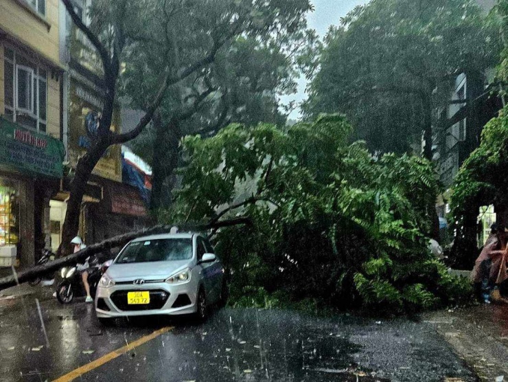 Tại đường Yên Phụ: Ảnh: N.D