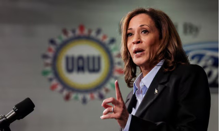 Bà  Kamala Harris phát biểu tại Trường Trung học North Western ở Detroit, Michigan, Hoa Kỳ, ngày 2 tháng 9 năm 2024