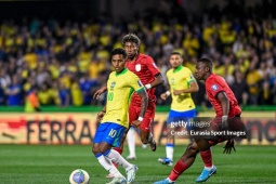 Video bóng đá Brazil - Ecuador: 3 điểm khó nhằn, dấu ấn Rodrygo (Vòng loại World Cup)