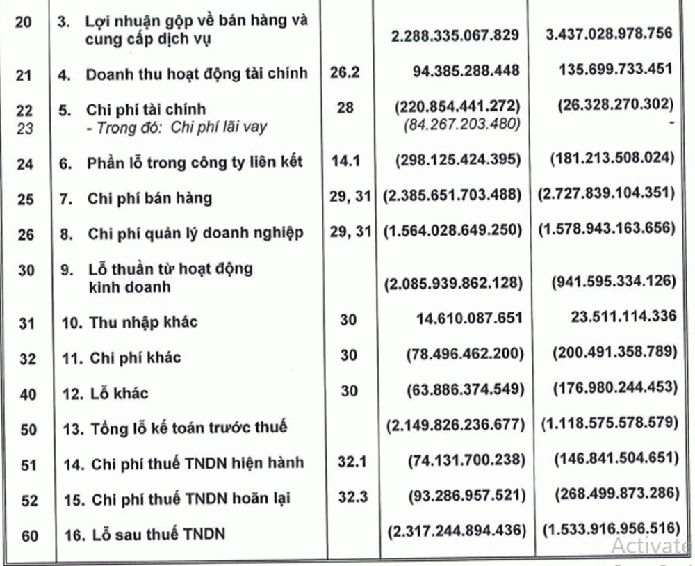 VNZ vẫn thua lỗ lớn trong năm 2023.